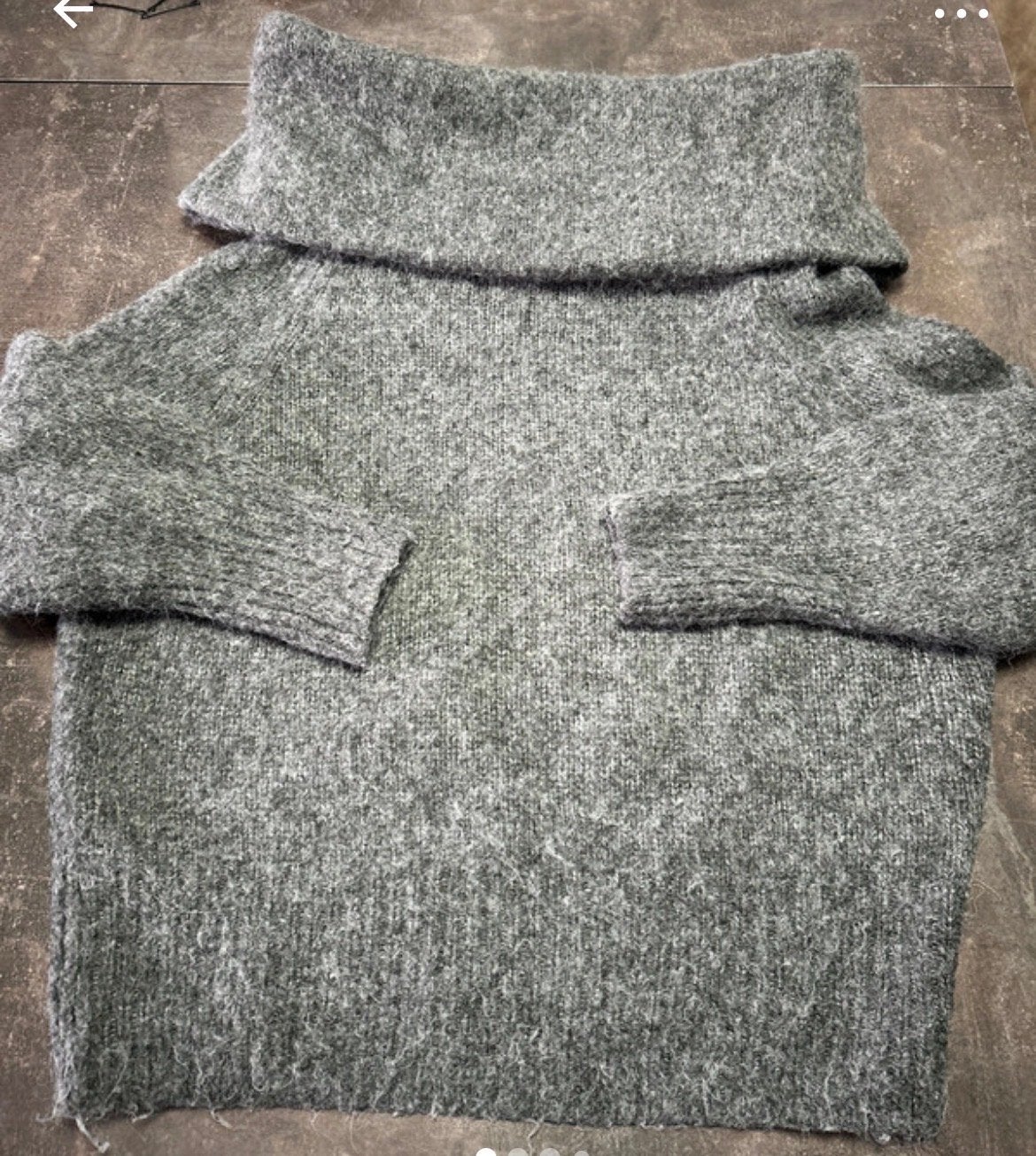Dames Grote Col Trui H&M Maat M Grijs Acryl, Ophalen of Verzenden, Zo goed als nieuw, Maat 38/40 (M), Grijs