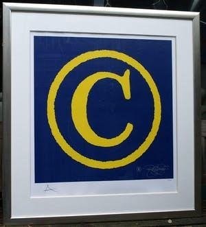 Zeefdruk Copyright Rob Scholte, Antiek en Kunst, Abstract, Zeefdruk, Overige materialen, Ophalen