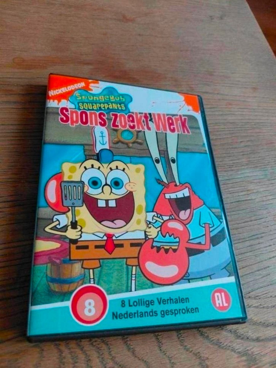 Spongebob Squarepants dvd spons zoekt werk. Nickelodeon., Europees, Gebruikt, Tekenfilm, Alle leeftijden
