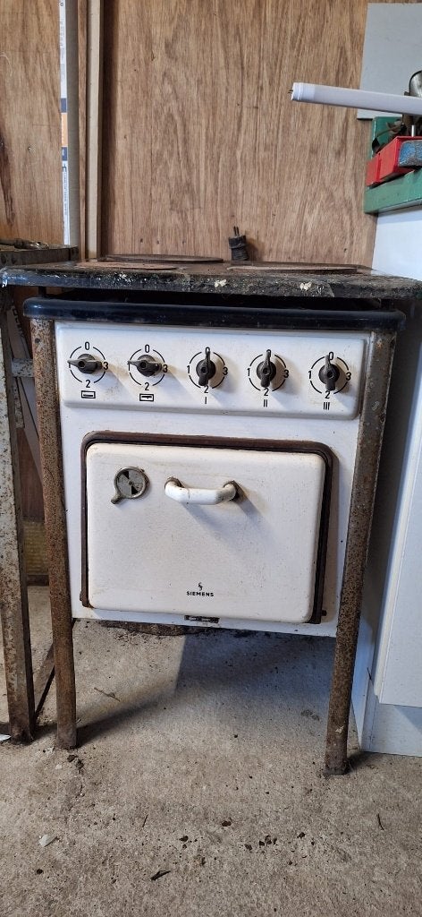 Antieke/Retro elektrische oven + kookplaat uit jaren 60 TEAB, Ophalen, Gebruikt