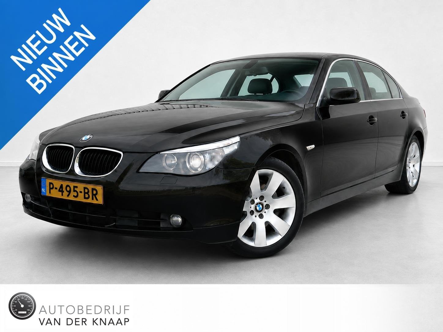 BMW 5-serie 525i Executive | Clima | Cruise | Multimedia/Nav, Auto's, Automaat, Achterwielaandrijving, Gebruikt, 2000 kg