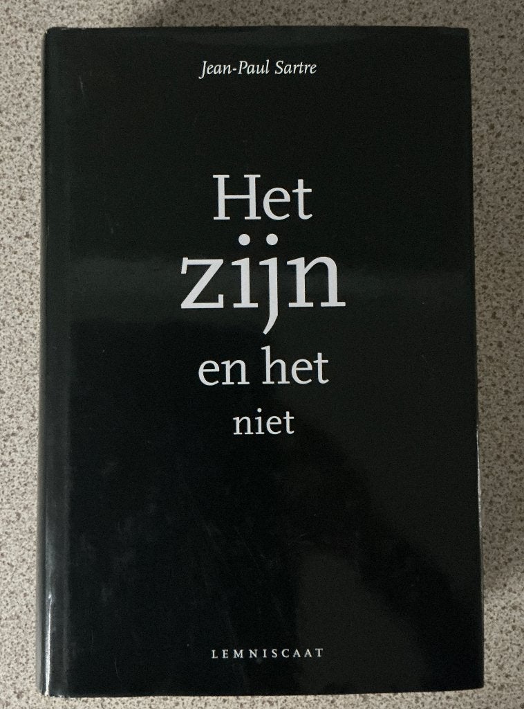 Het ZIJN en het niet - Jean Paul Sartre, Boeken, Ophalen of Verzenden, Zo goed als nieuw, Wijsbegeerte of Ethiek, Jean Paul Sartre