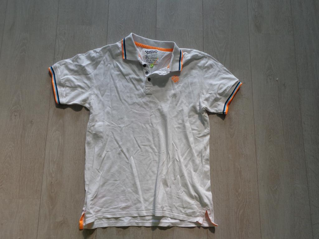 witte jongenspolo van Vingino, maat 176, Ophalen of Verzenden, Gebruikt, Jongen, Shirt of Longsleeve