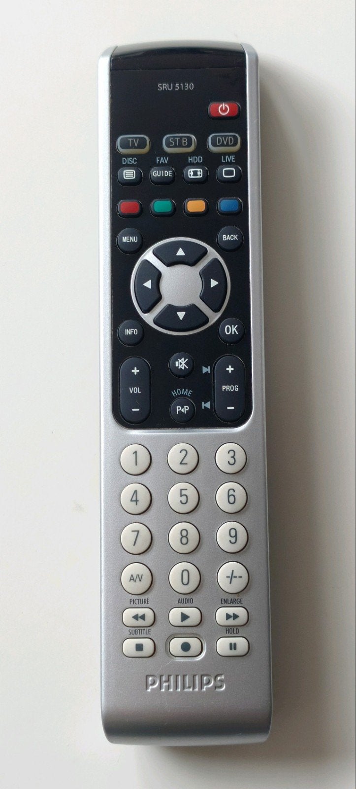 Philips SRU 5130 Universele Afstandsbediening, Audio, Tv en Foto, Afstandsbedieningen, Ophalen of Verzenden, Gebruikt, Universeel