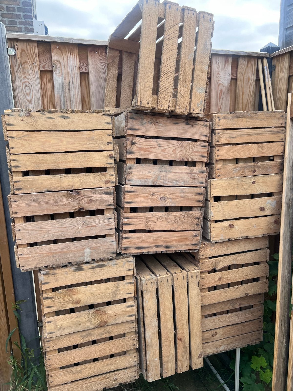 Houten kratten - Ideaal voor opslag of decoratie, Ophalen, Gebruikt, 40 tot 60 cm, Minder dan 50 cm