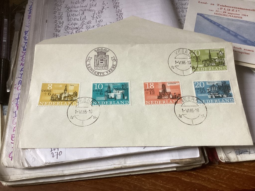 No3493 Gemeente Veere 1-6-1965 Nederland jaargangen fdc, Verzenden, Onbeschreven, Nederland