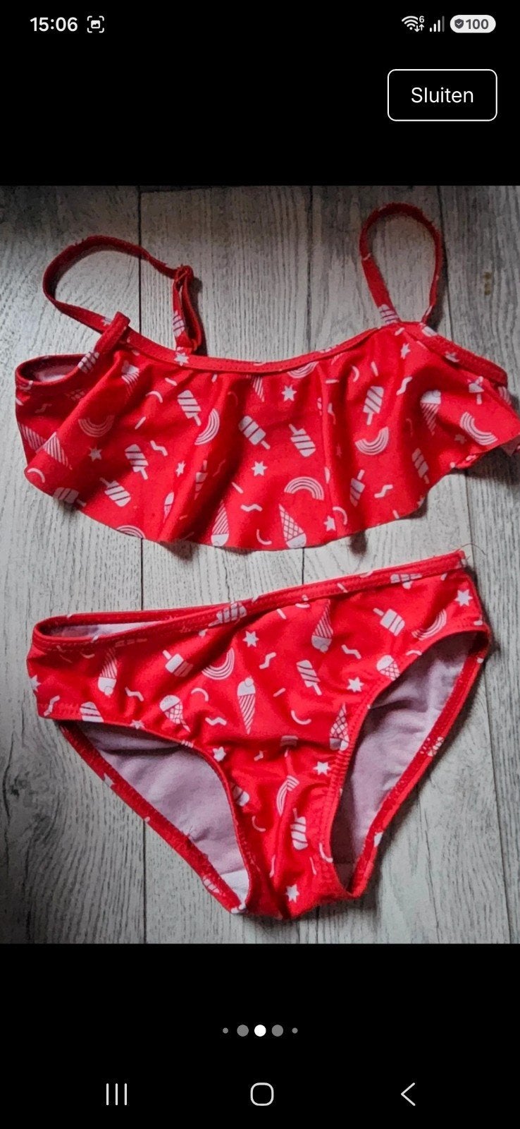Zo goed als nieuwe Hema bikini 122/128, Ophalen of Verzenden, Zo goed als nieuw