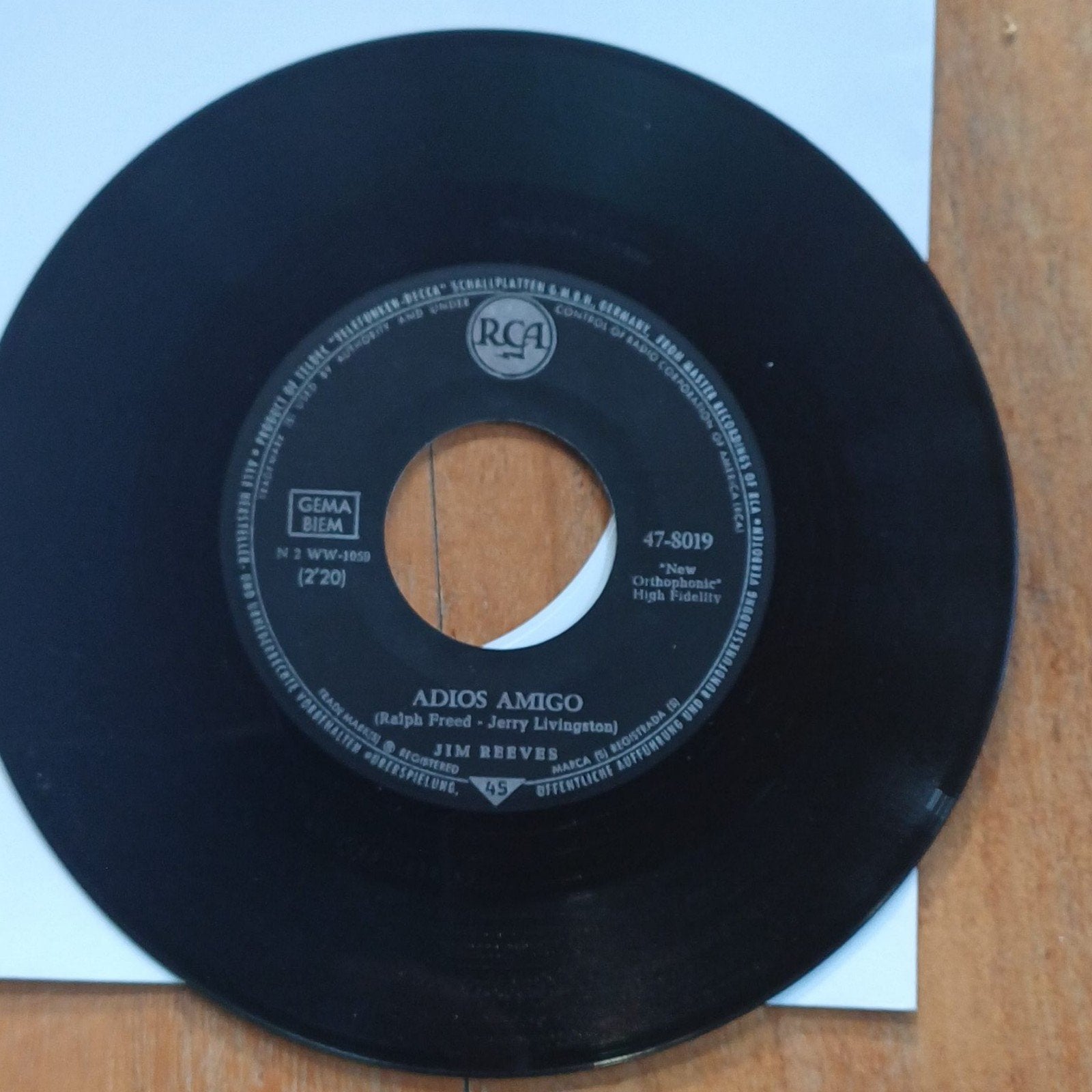 Jim Reeves, Cd's en Dvd's, Vinyl Singles, Ophalen of Verzenden, Gebruikt, Pop