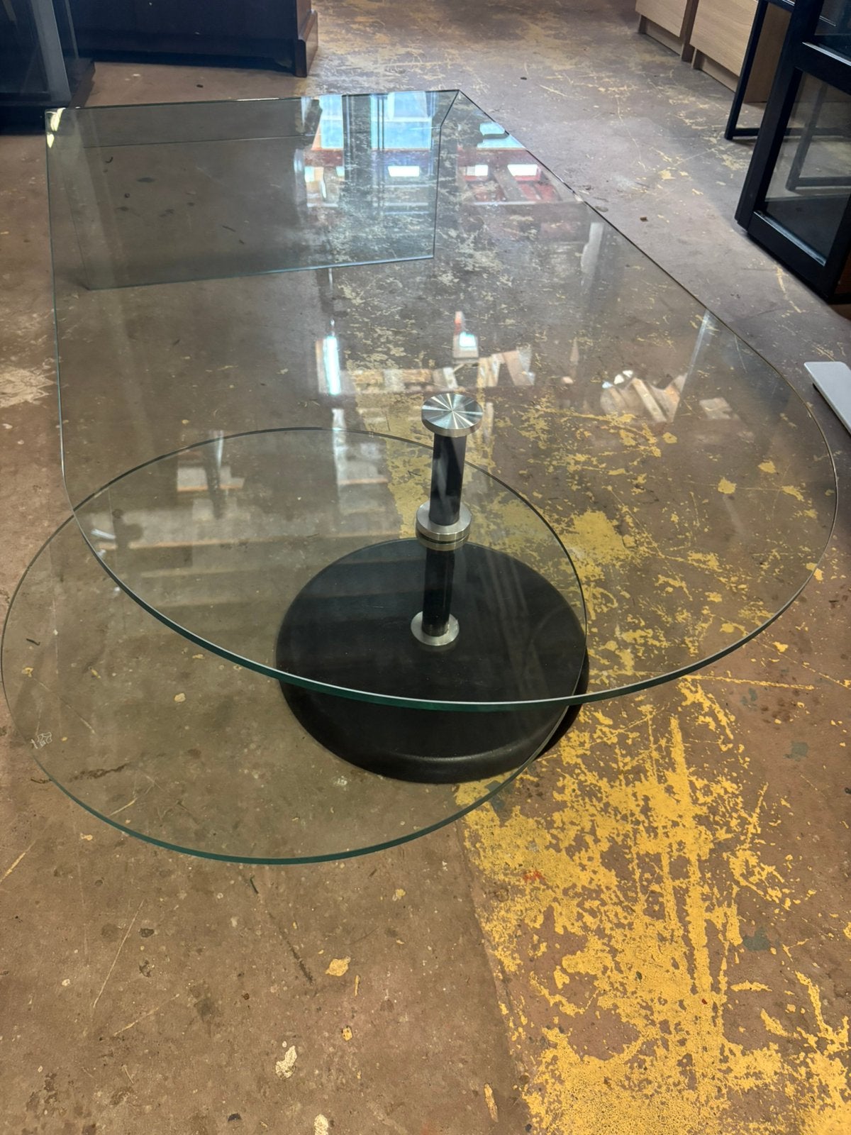Design sidetable/salontafel - 70x140x35H, 1025xe, 100 tot 150 cm, Ophalen of Verzenden, Zo goed als nieuw