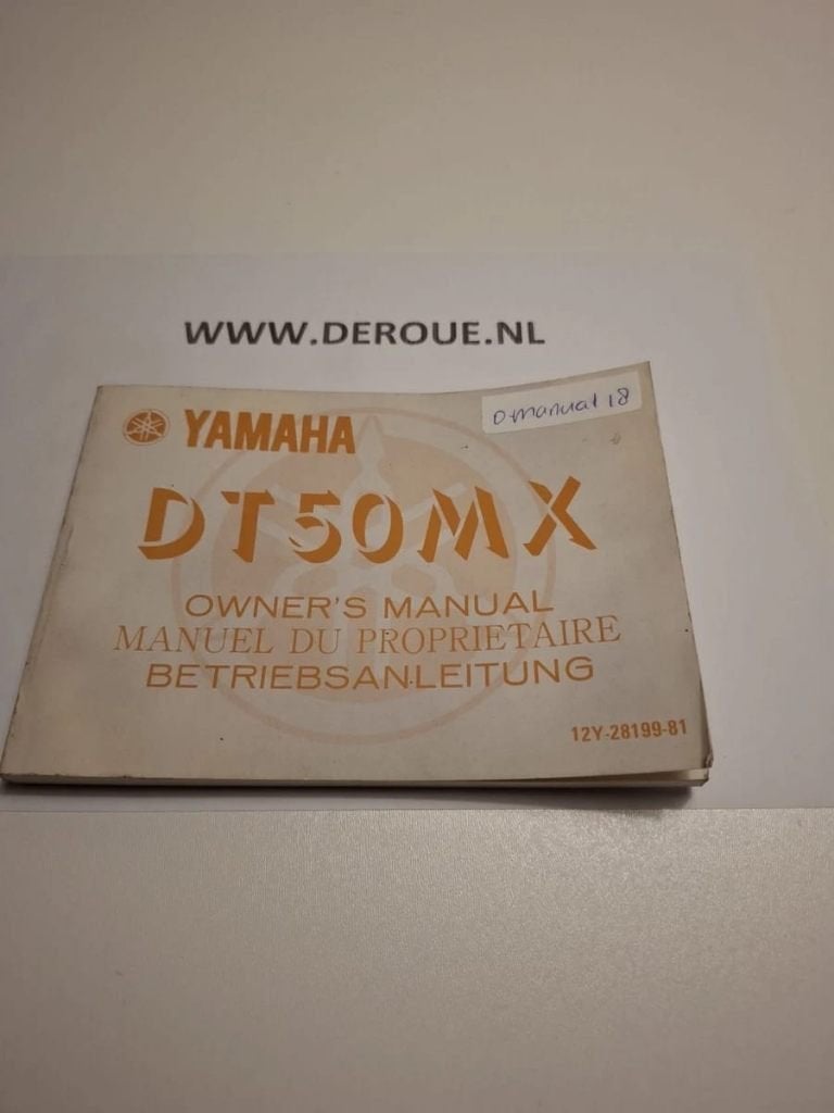 18 0WNERS MANUAL YAMAHA DT50 MX 1982 USED, Ophalen of Verzenden, Yamaha