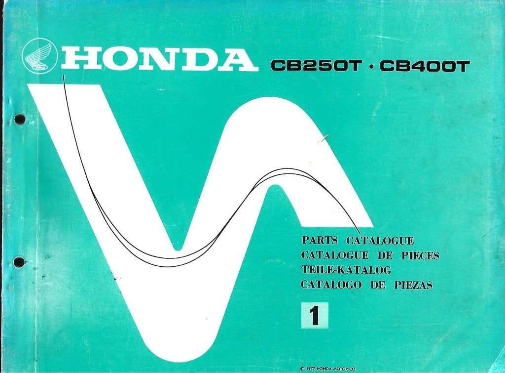 Honda CB250 T CB400 T Parts list (4534z), Motoren, Verzenden, Honda