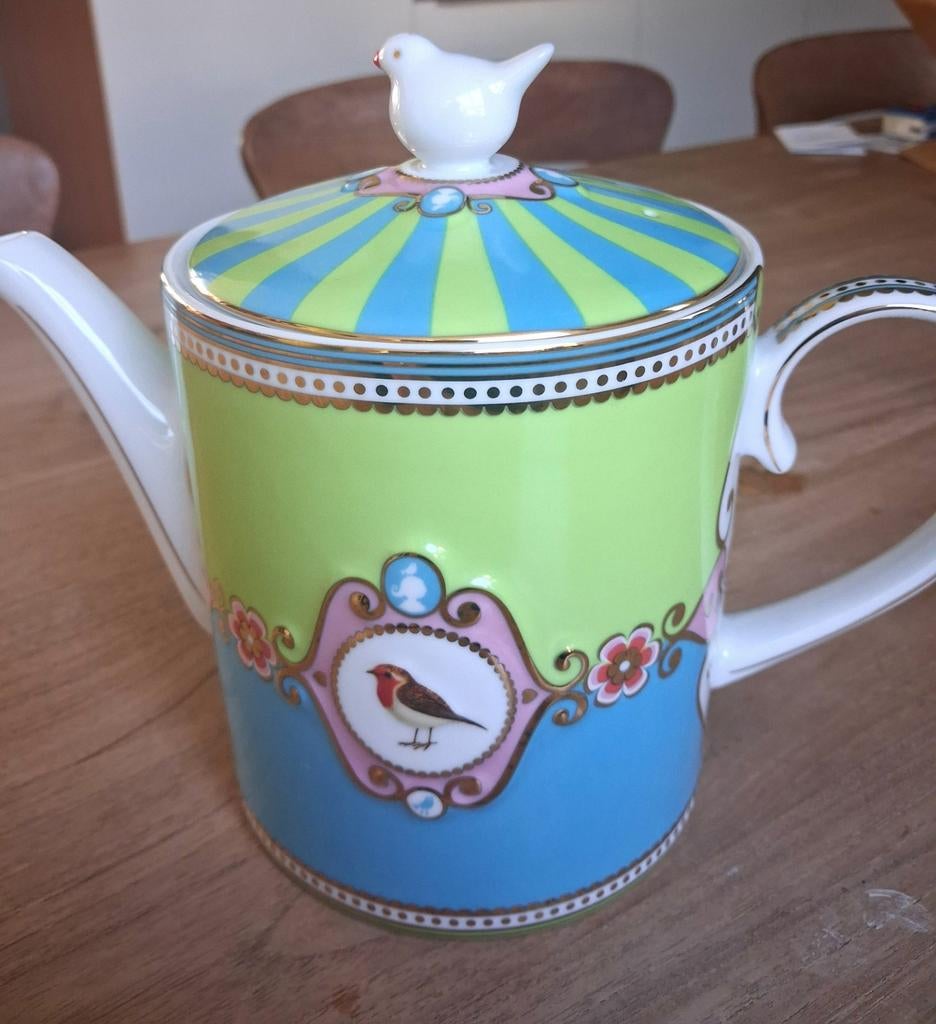 Pip Studio Theepot Love Birds - Meerkleurig, Ophalen of Verzenden