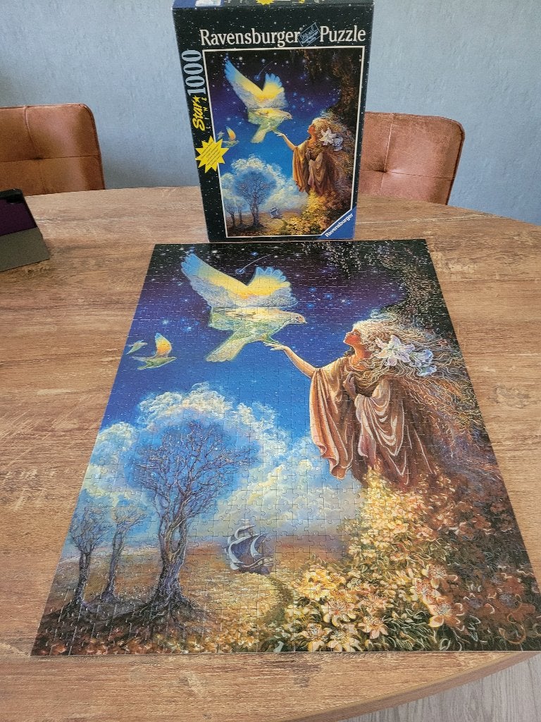 JOSEPHINE WALL = WINGED VISION 1000 stukjes kost 5,00, Ophalen of Verzenden, 500 t/m 1500 stukjes, Zo goed als nieuw, Legpuzzel