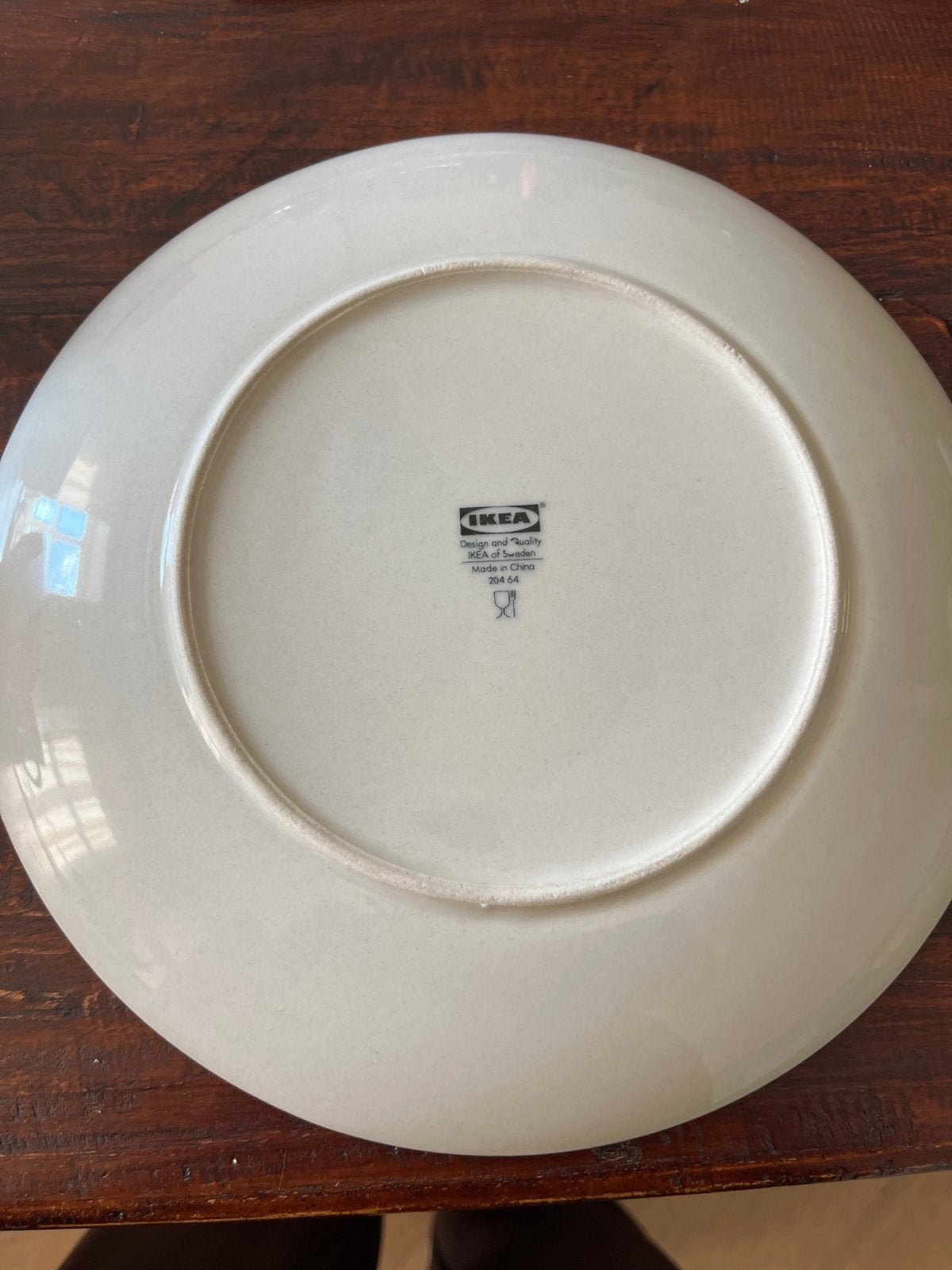 35 ivoorkleurige borden - doorsnee 24,5 cm - handig!!, Ophalen
