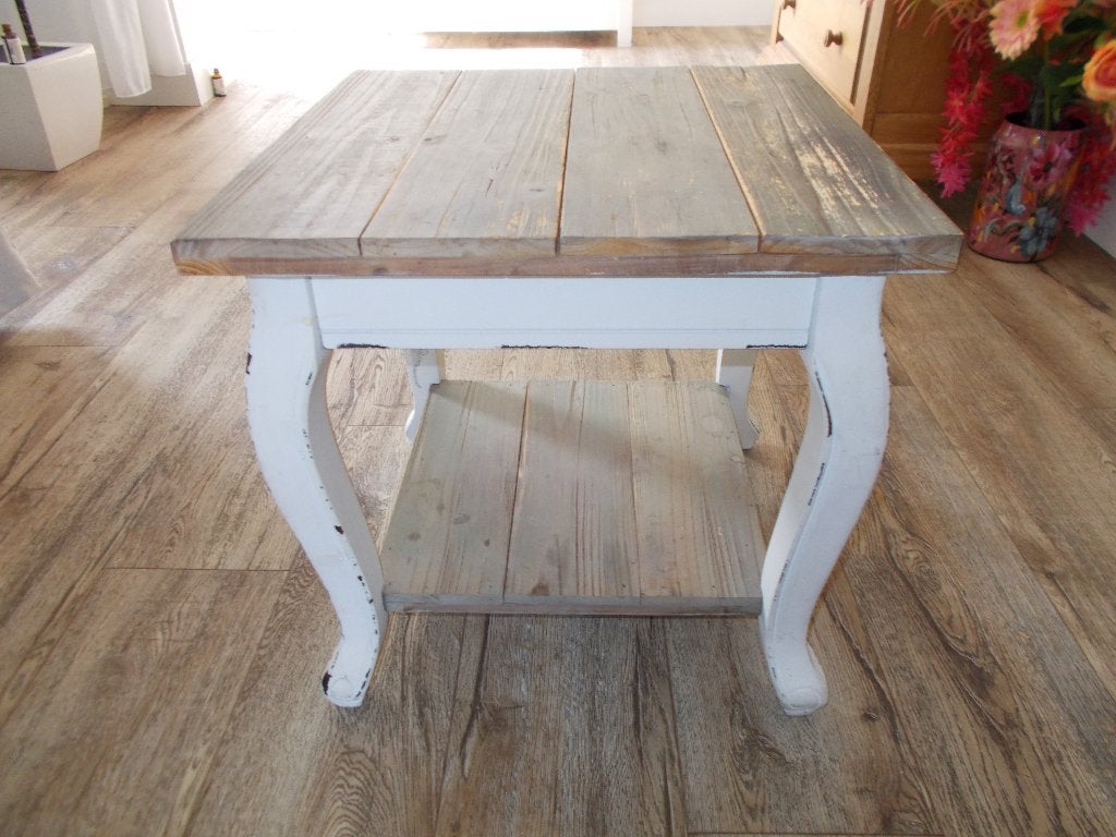 Vintage Salon of bijzettafeltje, Minder dan 55 cm, Zo goed als nieuw, Hout, Ophalen