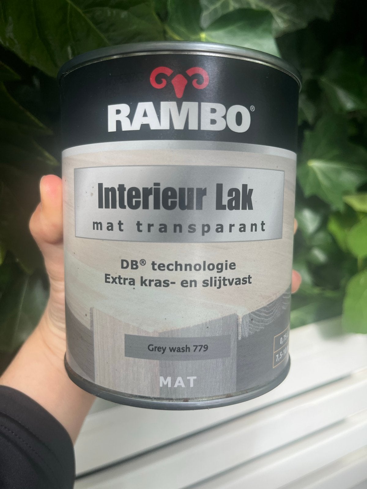 Rambo Interieur Lak Mat Transparant Grey Wash 0779, Nieuw, Ophalen of Verzenden, Lak, Grijs
