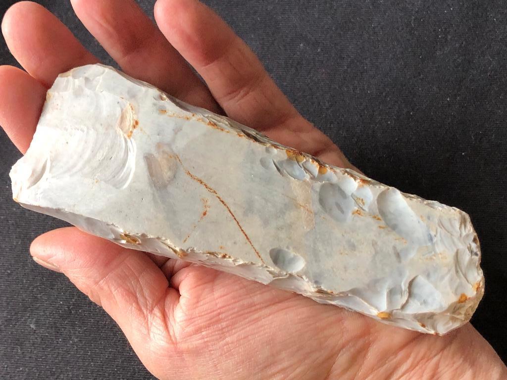 STEENTIJD BIJL 4000 jr. archeologisch artefact Bodemvondst, Ophalen of Verzenden, Gebruikt