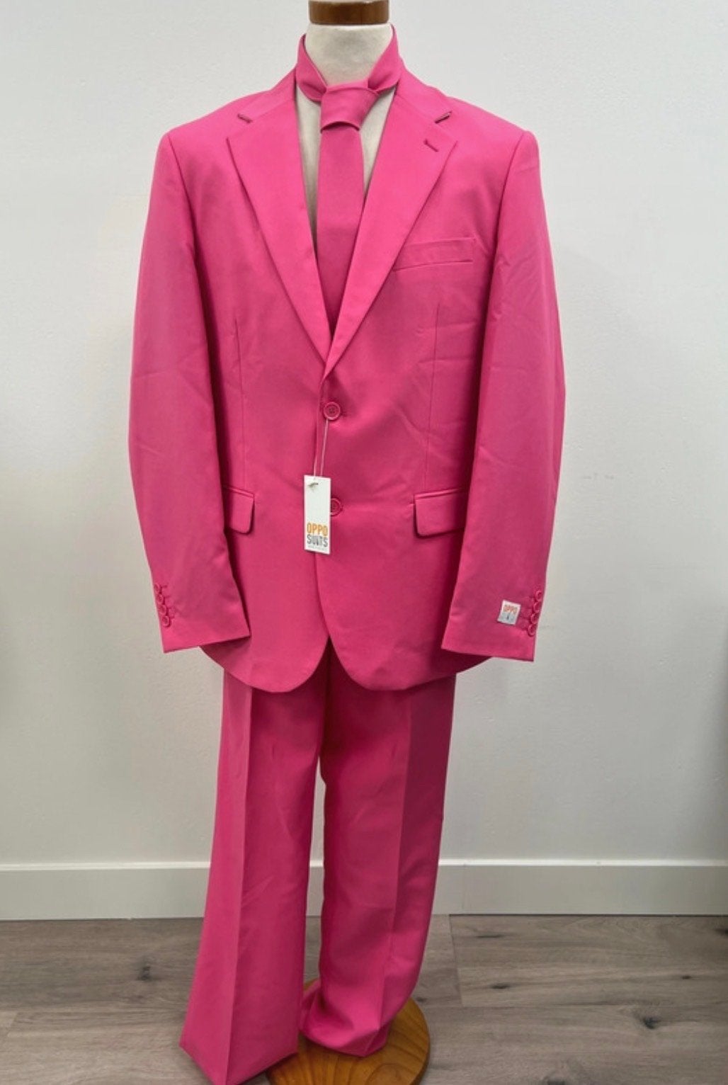 Opposuits Heren 3-delig Kostuum - Roze - Maat 54, Ophalen of Verzenden, Nieuw, Maat 52/54 (L), Roze