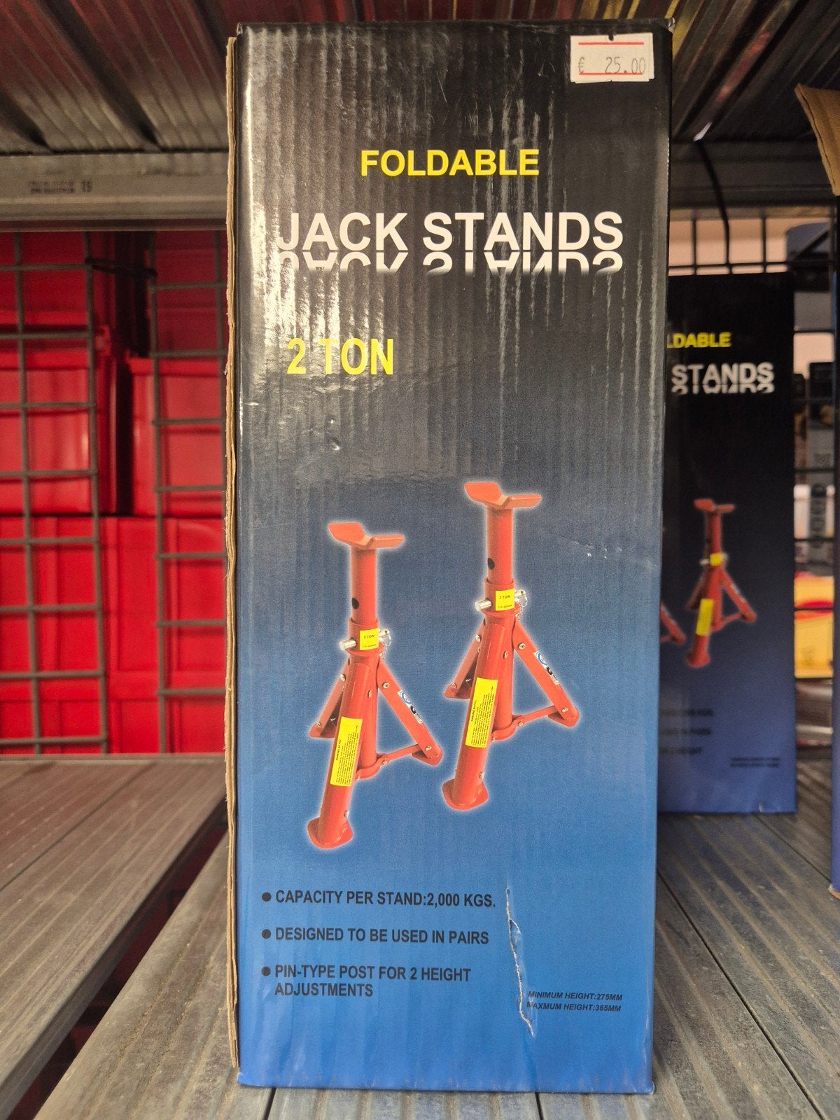 Opvouwbare Assteunen - 2 Ton 2000kg, Garagekrik, Nieuw, Ophalen of Verzenden, A