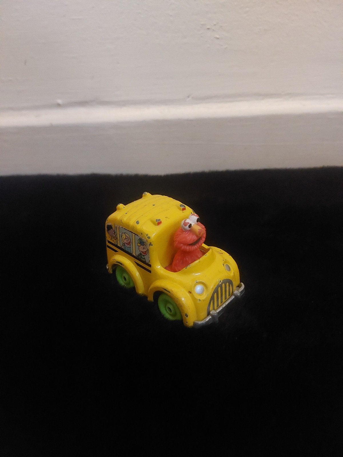 Vintage Sesamstraat Elmo Schoolbus Speelgoedauto, Verzamelen, Speelgoed, Ophalen of Verzenden, Gebruikt