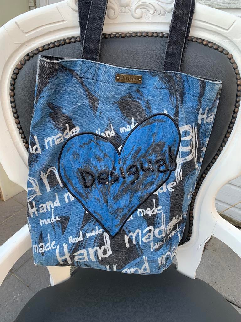 Desigual A 4 schoudertas, Ophalen of Verzenden, Gebruikt, Blauw, Overige merken