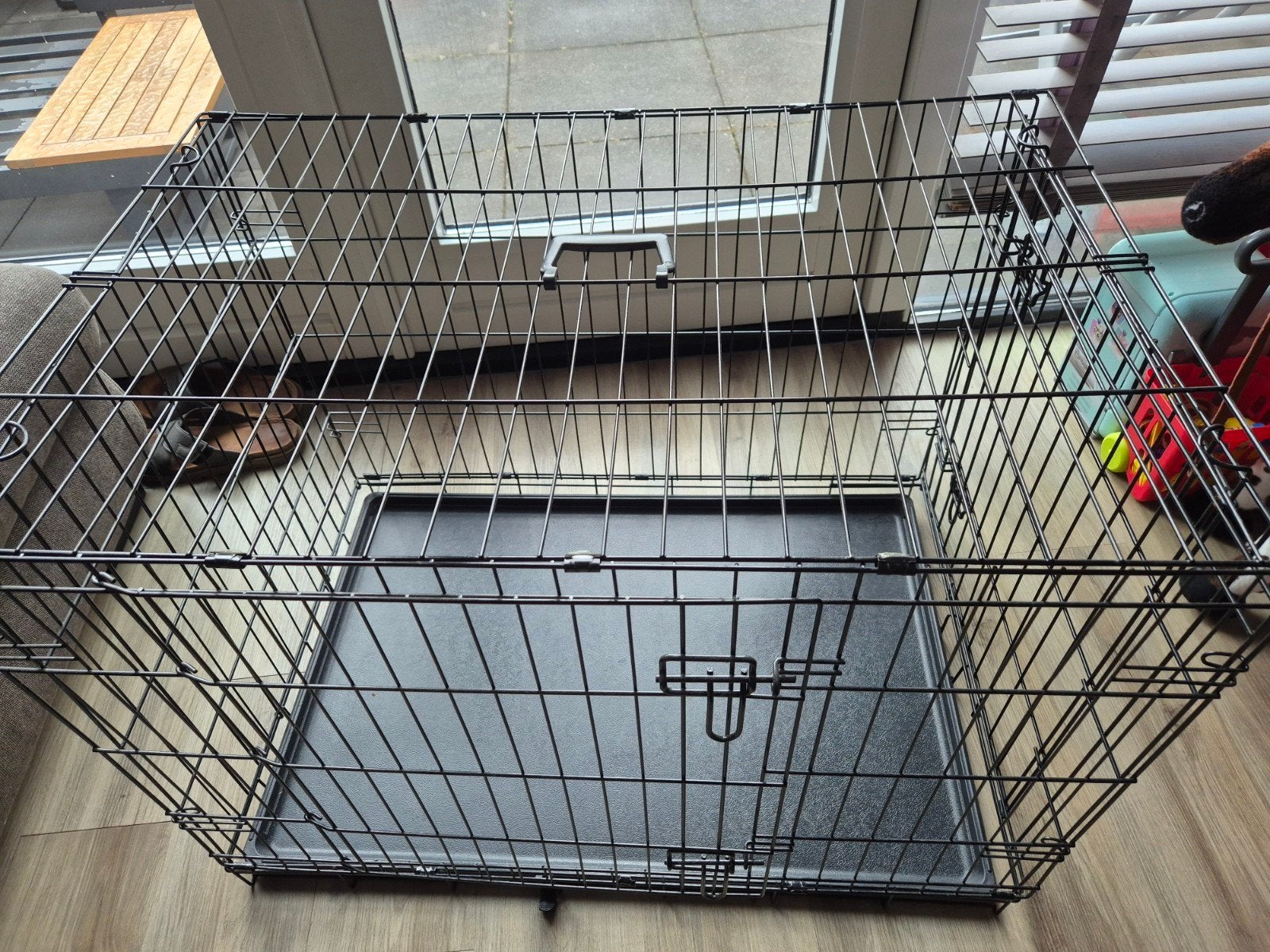 Hondenbench opvouwbaar maat L 91x57x64 cm, Dieren en Toebehoren, Hondenbenches, Ophalen, Zo goed als nieuw
