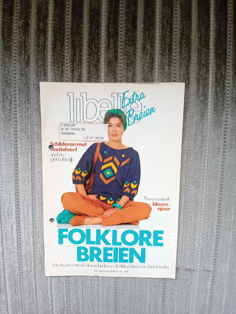 Libelle - Folklore breien, Ophalen, Gebruikt, Breien, Patroon of Boek