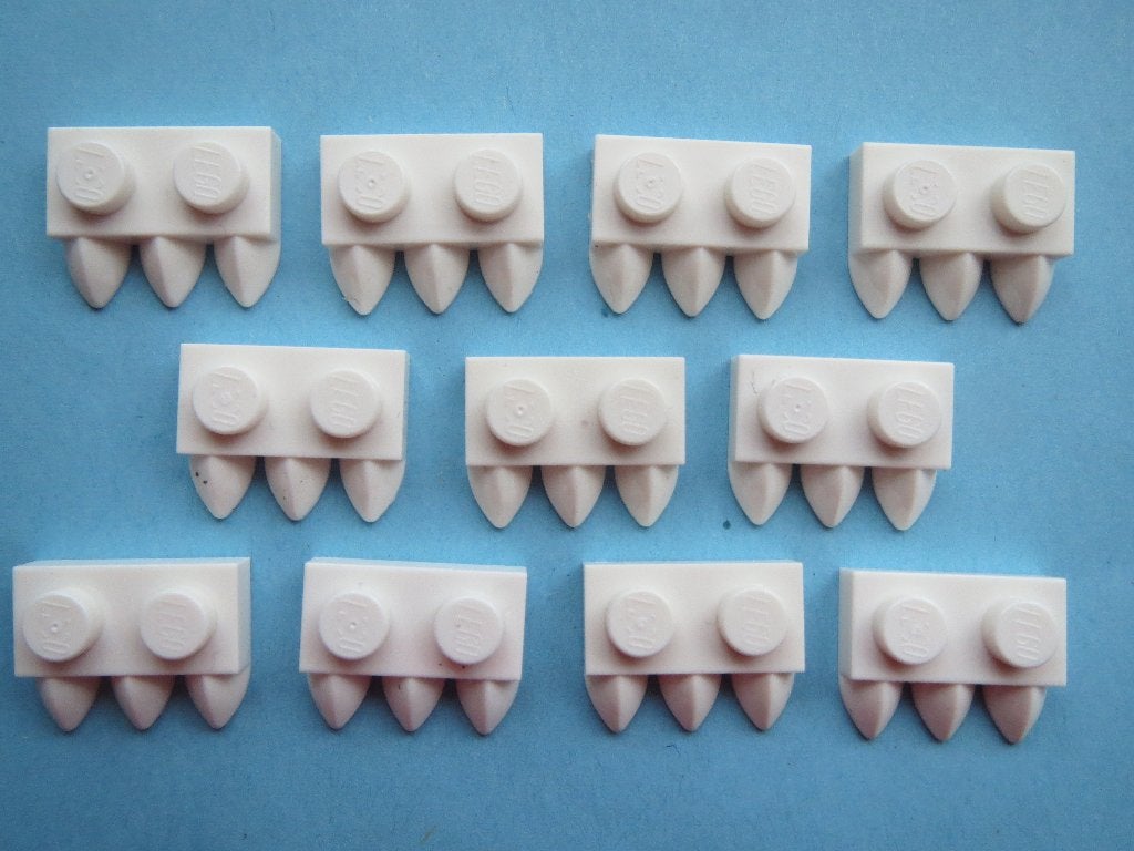 nr. 1369 Plaatje met 3 tanden, 15208, Ophalen of Verzenden, Zo goed als nieuw, Complete set, Lego