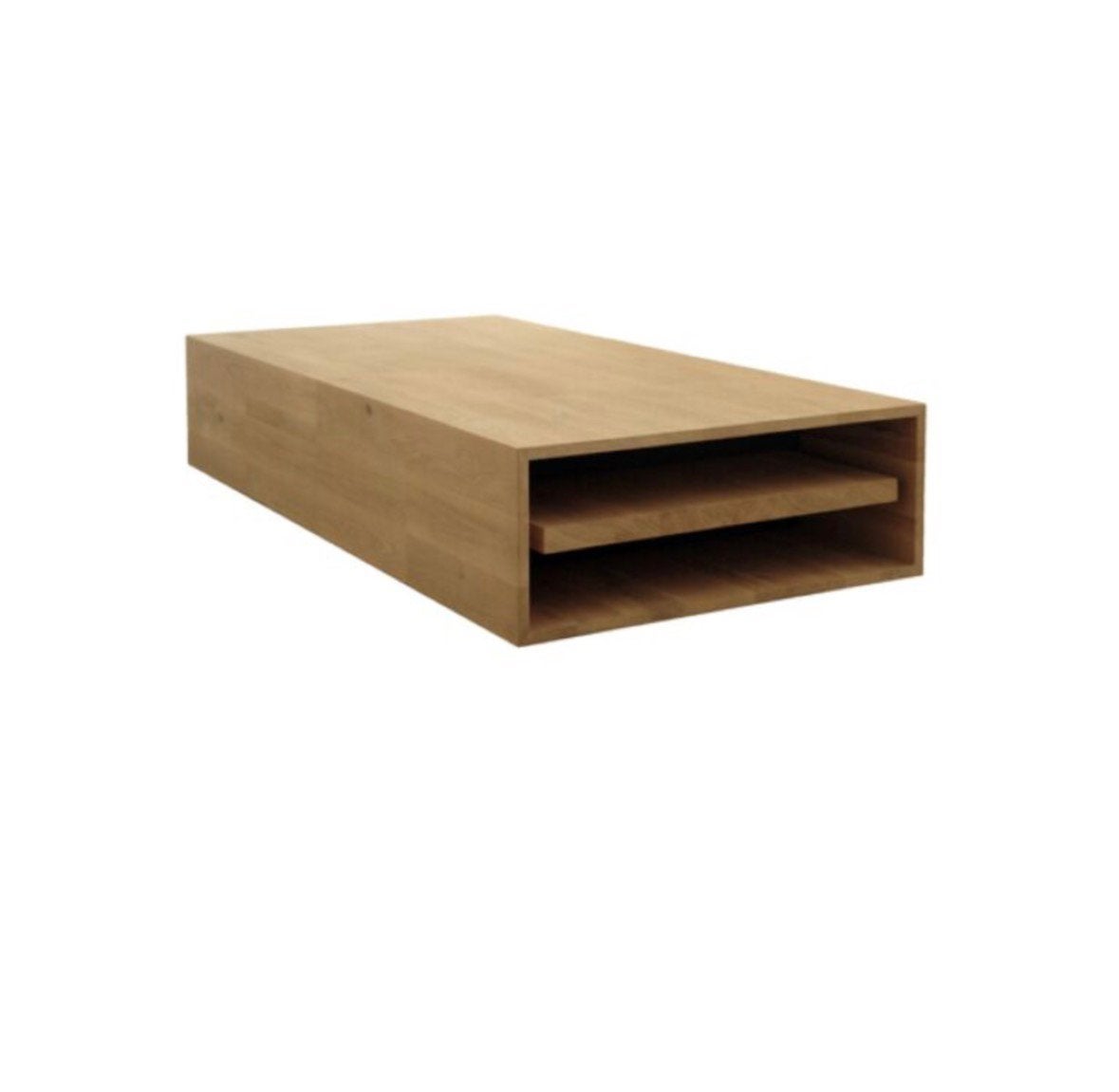 Pilat & Pilat Salontafel - Massief Eikenhout, Ophalen, Eikenhout, 50 tot 100 cm, Zo goed als nieuw
