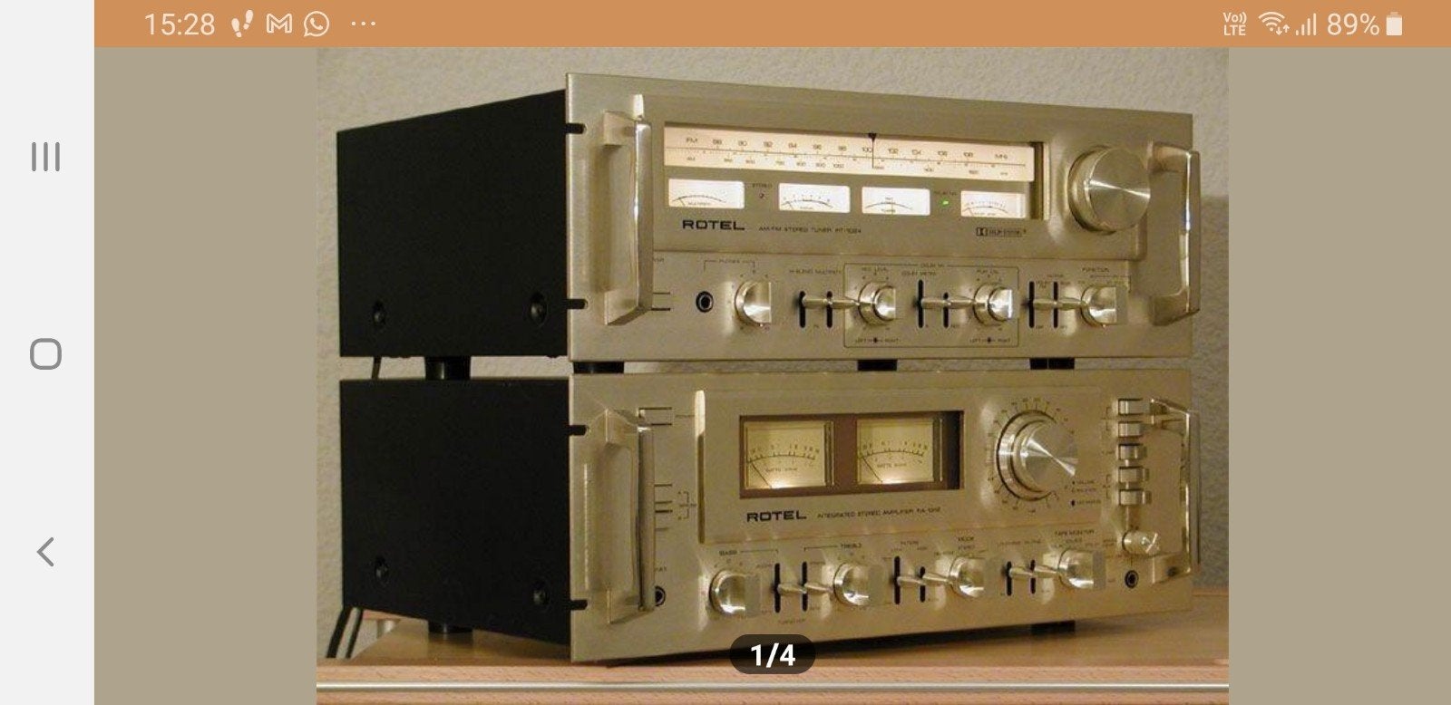 Rotel versterker, Gebruikt, Tuner of Radio, Losse componenten, Ophalen