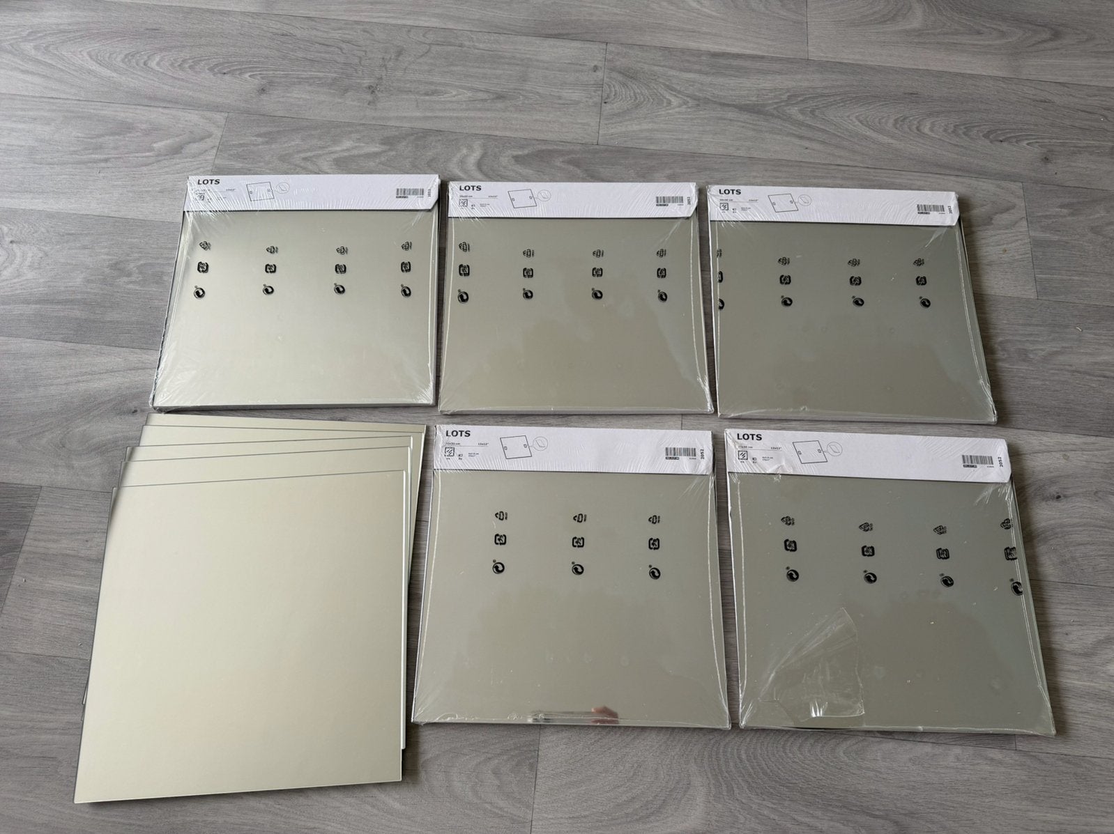 Lots spiegels Ikea, Ophalen, Minder dan 50 cm, Vierkant, Nieuw