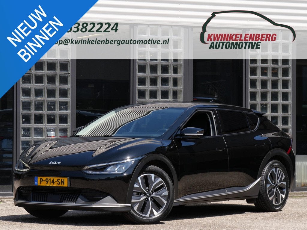Kia EV6 58kWh/ KEYLESS/ CAMERA/ ADAPT. CRUISE/ BLIND SPOT/ S, Auto's, Kia, Automaat, Gebruikt, 750 kg, Leder en Stof