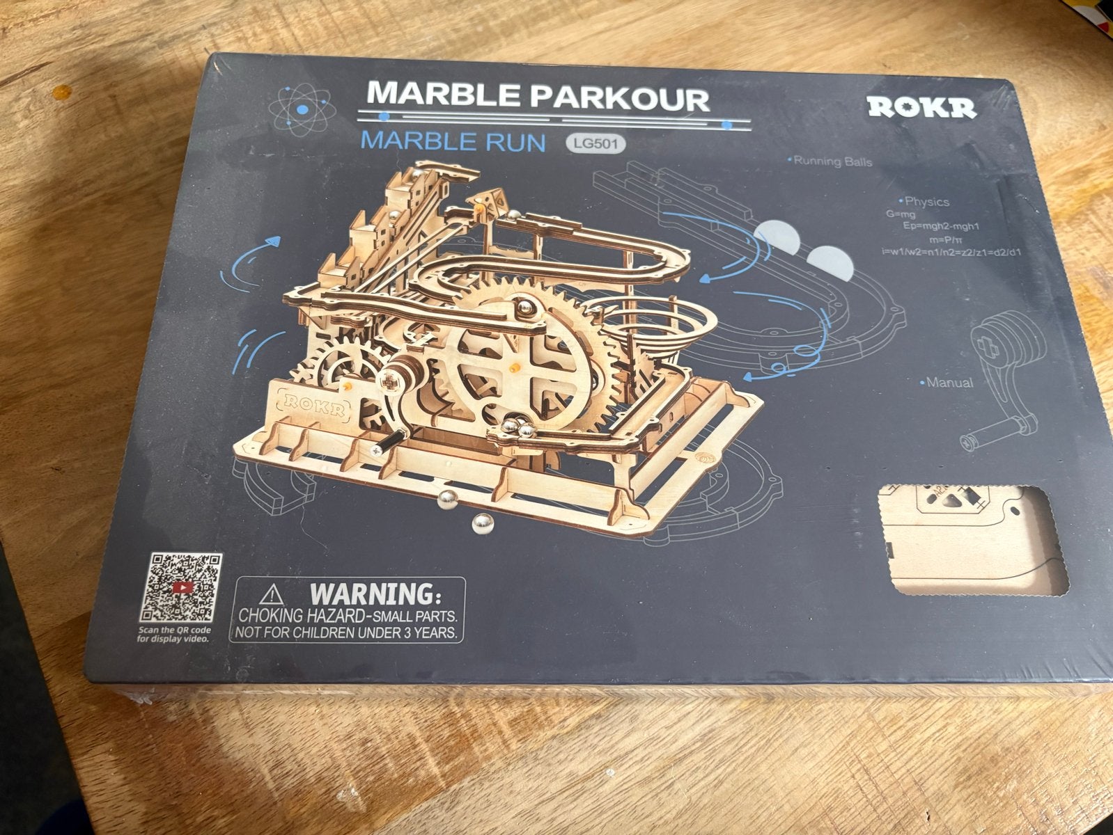 ROKR Marble Parkour knikkerbaan hout bouwpakket, Ophalen of Verzenden, Nieuw