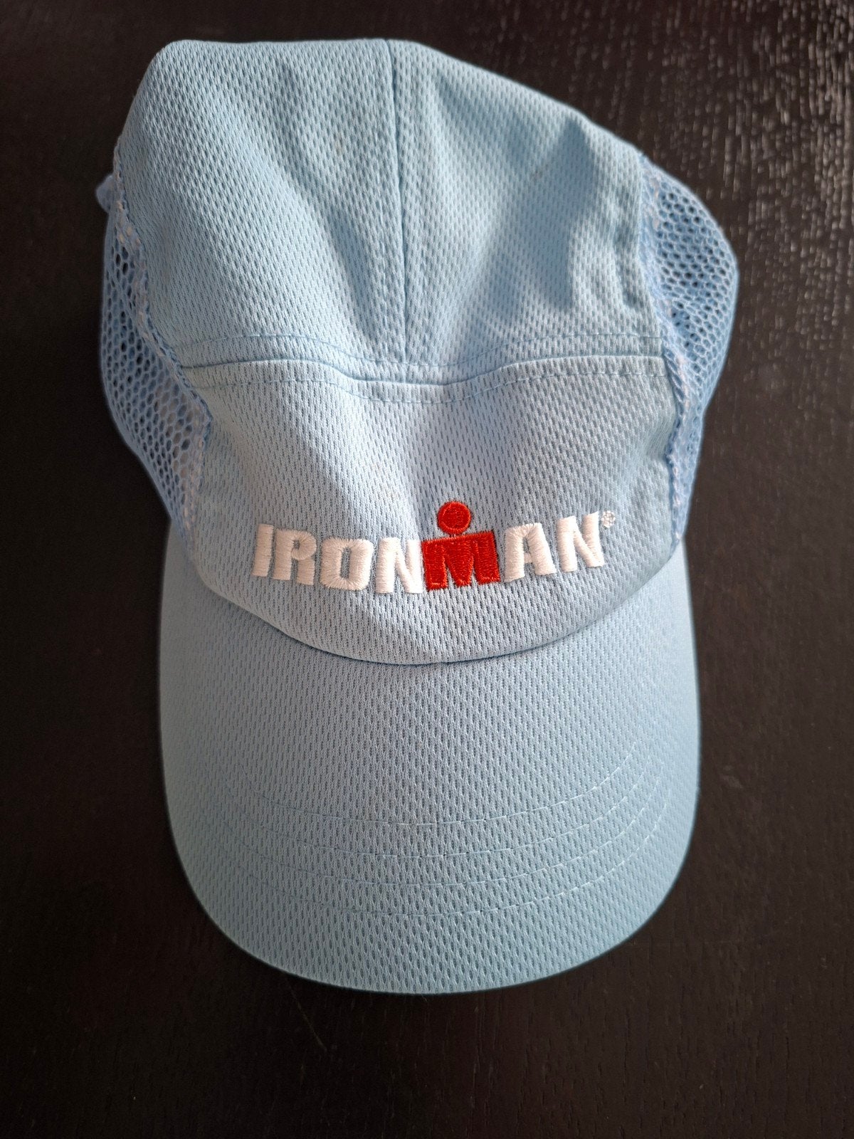 Ironman pet, lichtblauw, ademend materiaal, Ophalen of Verzenden, Gedragen, Ironman