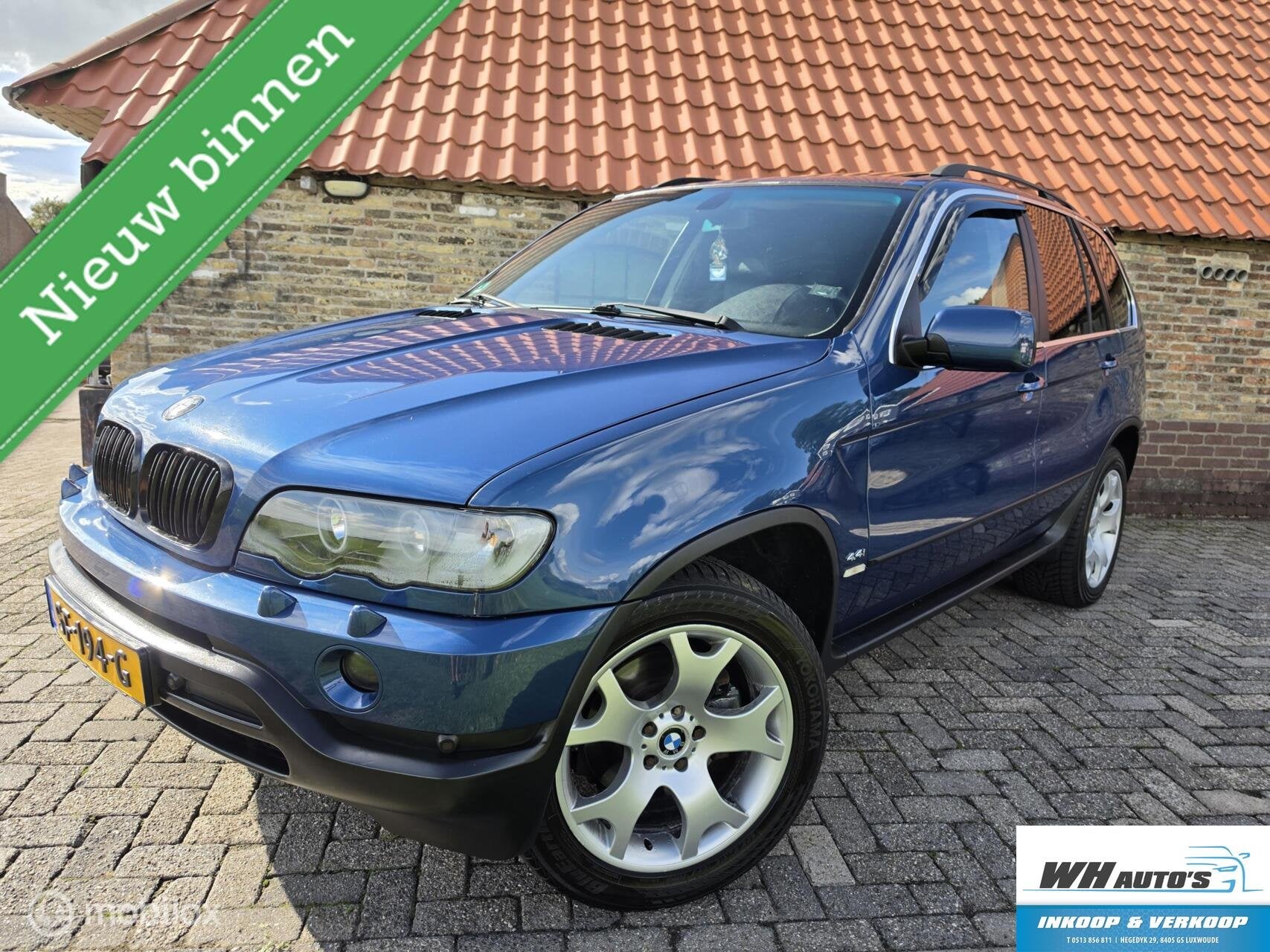 BMW X5 4.4i Executive | gave Liefhebbersauto!, Auto's, Automaat, Automatische klimaatregeling, Gebruikt, Blauw