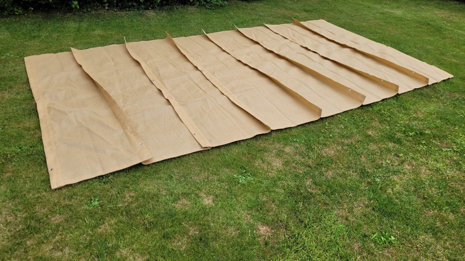 Schaduwdoek zandkleur 2x3 mtr, Tuin en Terras, Schaduwdoeken, Ophalen