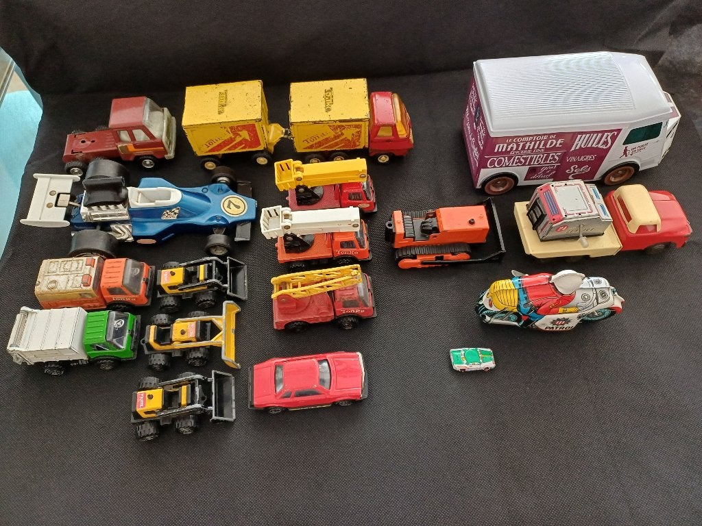 partij oud blikken modelauto, Hobby en Vrije tijd, Ophalen of Verzenden, Gebruikt, Auto