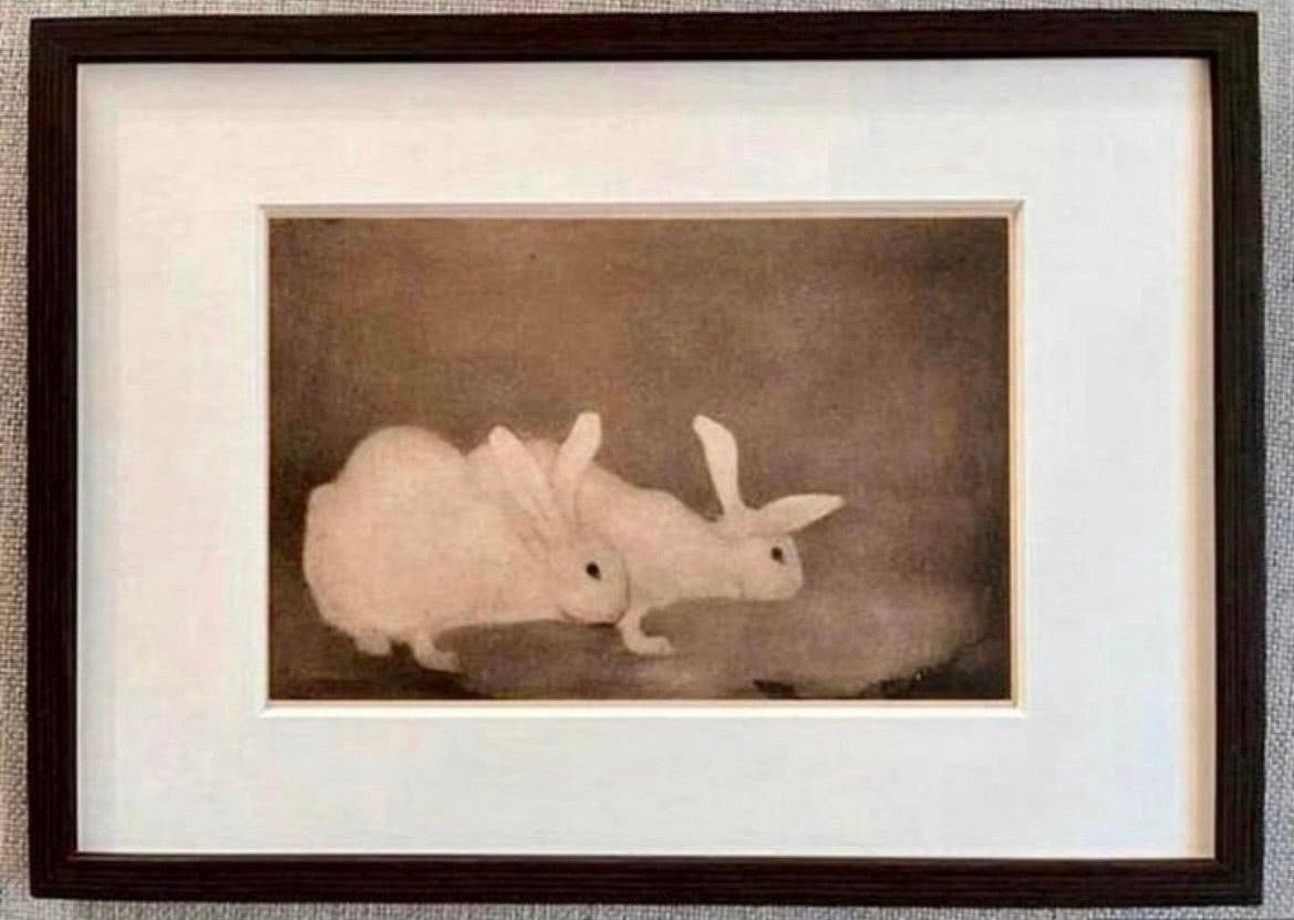 Jan Mankes 1889-1920 / Heliogravure 2 Konijntjes 1927, Antiek en Kunst, Gesigneerd, Verzenden, Gravure, 32 cm