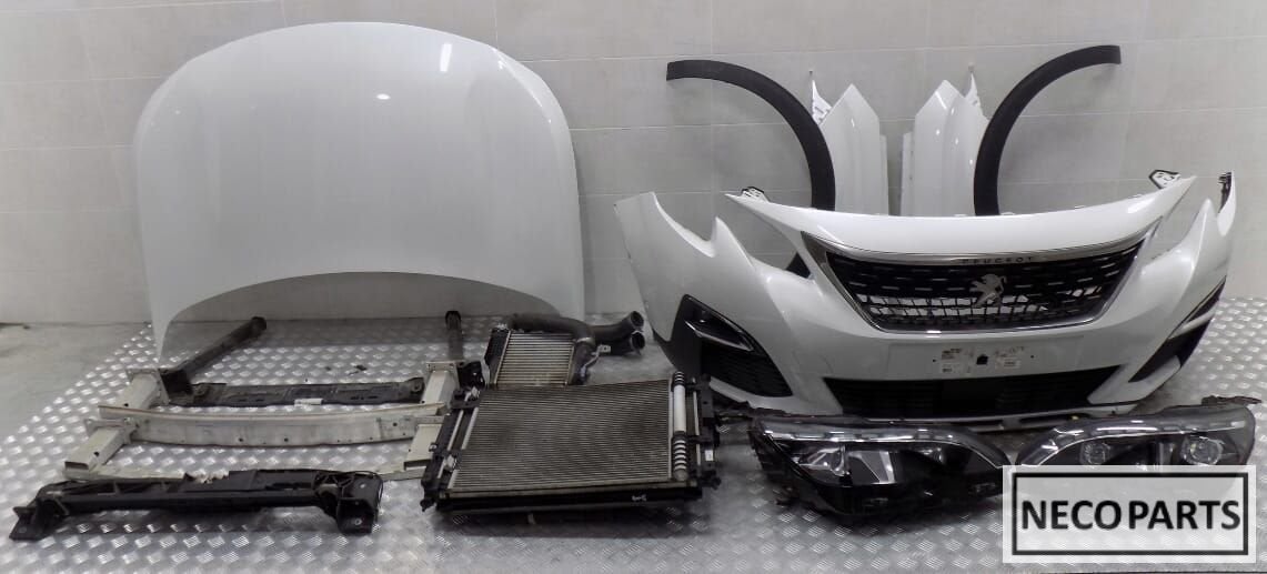 PEUGEOT 3008 5008 GT VOORKOP BUMPER KOPLAMP KOELERPAKKET, Gebruikt, -, -, Ophalen of Verzenden