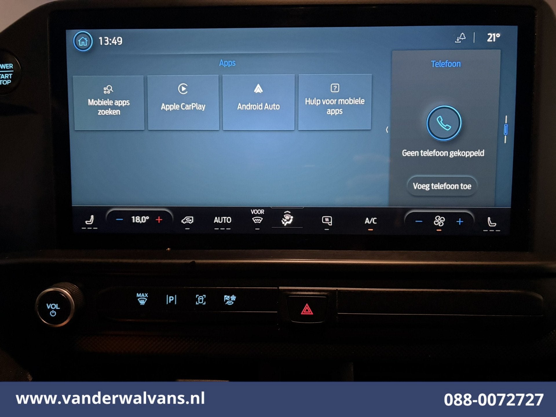 Ford Transit Custom 2.0 TDCI 136pk L1H1 Euro6 Airco | Camera, Voorwielaandrijving, 1803 kg, 4 cilinders, Zwart