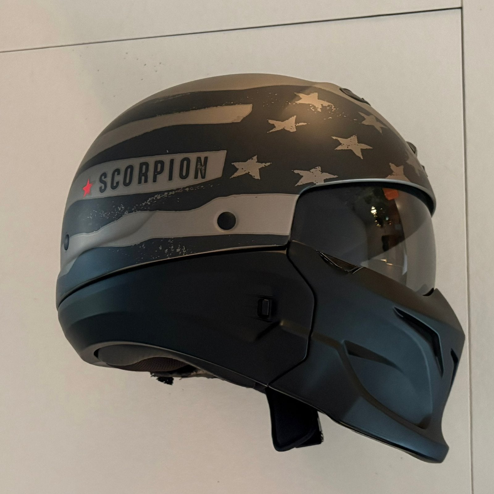 Scorpion Jethelm EXO-Combat, Motoren, Kleding | Motorhelmen, Jethelm, M, Overige merken, Tweedehands, Ophalen of Verzenden