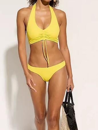 Geel bikini haltertop en broekje 48 nieuw BOHO IBIZA, Kleding | Dames, Badmode en Zwemkleding, Bonprix, Geel, Nieuw, Ophalen of Verzenden