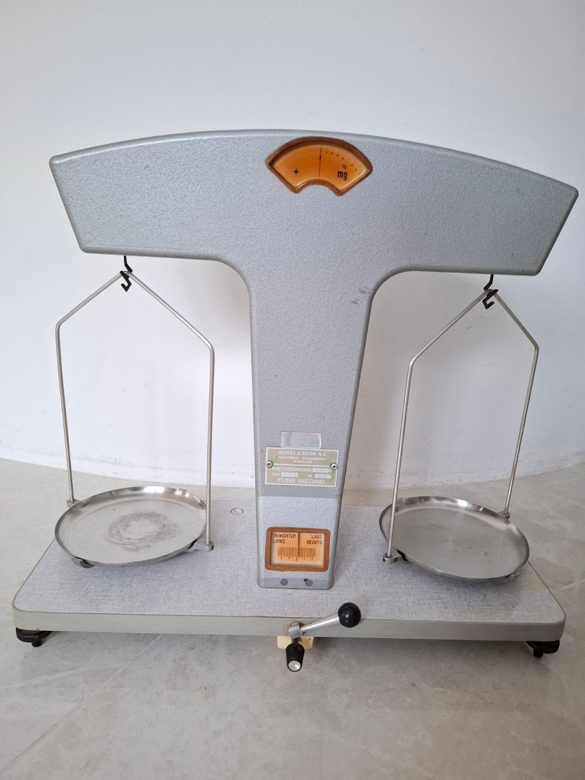 Vintage REYERS & ZOON apothekers weegschaal, functioneel, Antiek en Kunst, Ophalen