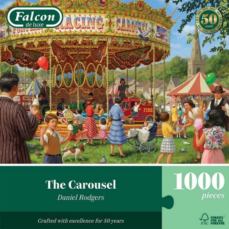 Falcon de Luxe - The Carousel - 1000 stukjes, Ophalen of Verzenden, 500 t/m 1500 stukjes, Nieuw, Legpuzzel