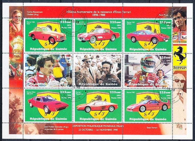 Guinee 1998 M1977-1985 gest. vel, Postzegels en Munten, Ophalen of Verzenden, Guinee, Gestempeld