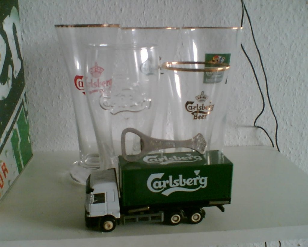 carlsberg glazen t, Ophalen of Verzenden, Zo goed als nieuw, Glas of Glazen, Overige merken