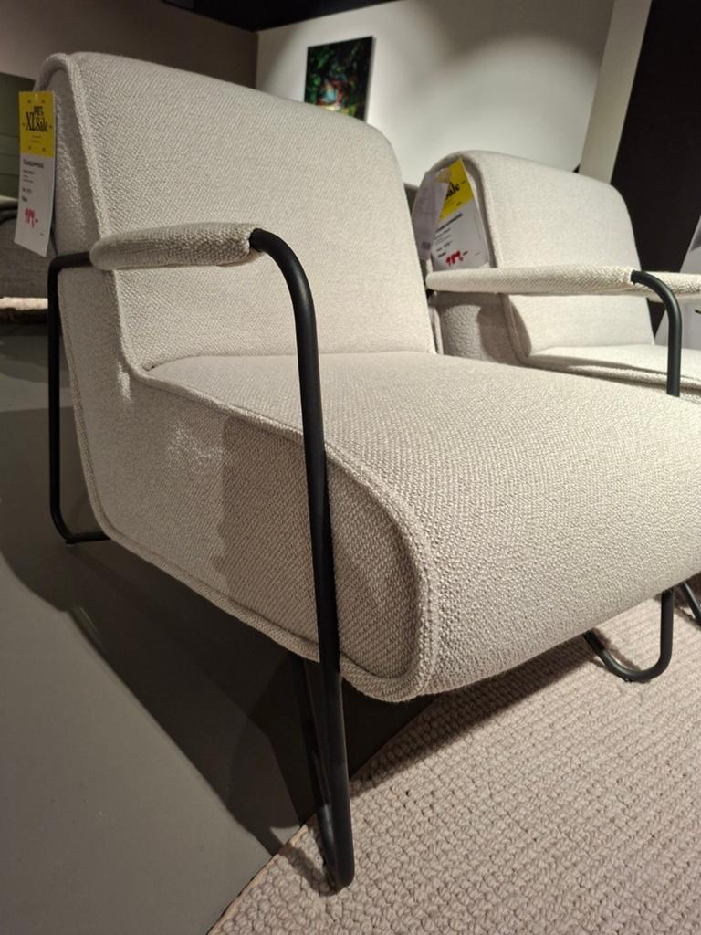 Showroommodel Enzo Luca Fauteuil, Ophalen, Nieuw, Stof, 50 tot 75 cm