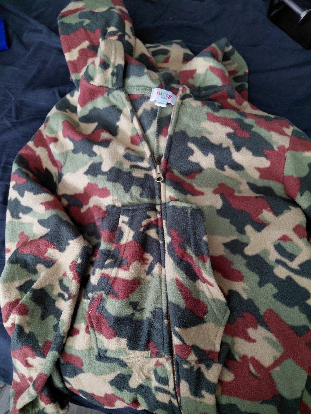 Nifty Kids camouflage onesie fleece maat 13 jaar, Nifty Kids, Jongen of Meisje, Trui of Vest, Ophalen of Verzenden