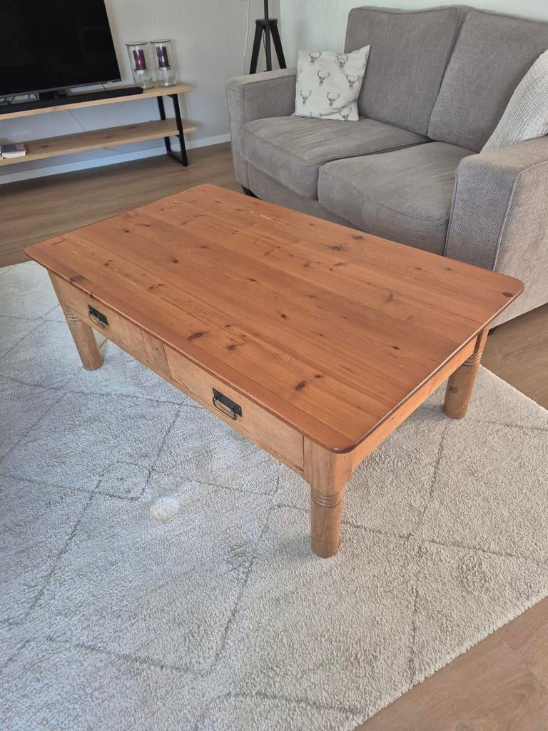 Grenen salontafel, Huis en Inrichting, Ophalen, Gebruikt, 100 tot 150 cm, 50 tot 100 cm