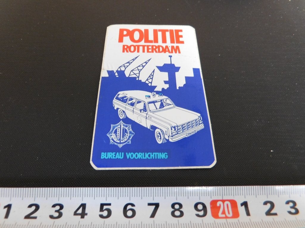 sticker Politie Gemeentepolitie Rotterdam GP Chevrolet C10, Ophalen, Zo goed als nieuw